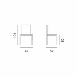 Viadurini Living Küchenhocker-Design Hocker für Küche und Essbereich Celine H80