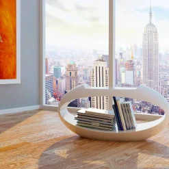 Viadurini Design Küchenhocker-Design Hocker mit Bücherablage Ellix Made in Italy