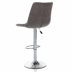 Viadurini Living Küchenhocker-Design Hocker mit Kunstledersitz und Chromstruktur, 2 Stück - Chiotta