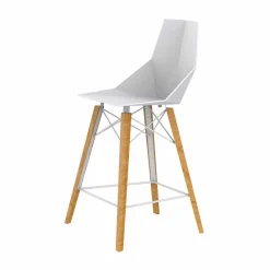 Vondom Barhocker-Design Küchenhocker aus Holz und Kunststoff Verschiedene Farben - Faz Wood von