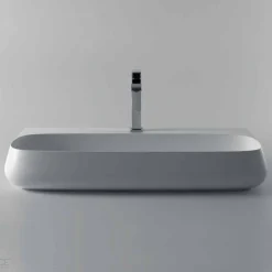 Viadurini Bathroom Keramikwaschbecken-Design Keramik Arbeitsplatte L 90 cm Spüle, hergestellt in Italien, Gais