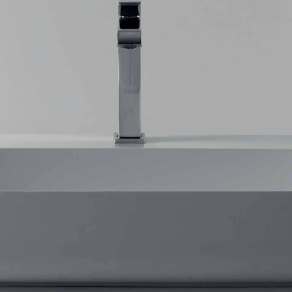 Viadurini Bathroom Keramikwaschbecken-Design Keramik Arbeitsplatte L 90 cm Spüle, hergestellt in Italien, Gais