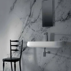 Viadurini Bathroom Keramikwaschbecken-Design Keramik Arbeitsplatte L 90 cm Spüle, hergestellt in Italien, Gais