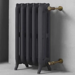 Viadurini Radiators Heizkörper-Design Kühler 5 glatte Elemente aus Gusseisen vom Boden bis 914 W - Barock