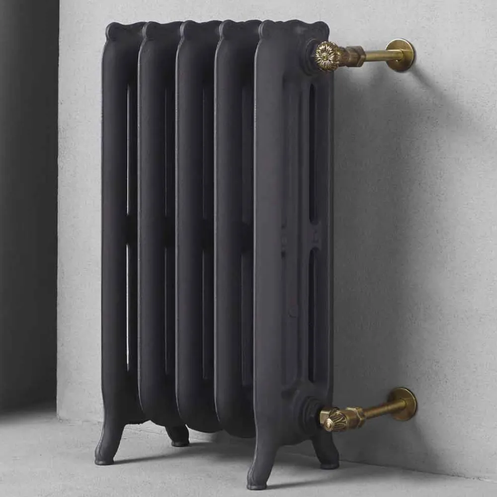 Viadurini Radiators Heizkörper-Design Kühler 5 glatte Elemente aus Gusseisen vom Boden bis 914 W - Barock