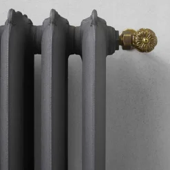 Viadurini Radiators Heizkörper-Design Kühler 5 glatte Elemente aus Gusseisen vom Boden bis 914 W - Barock
