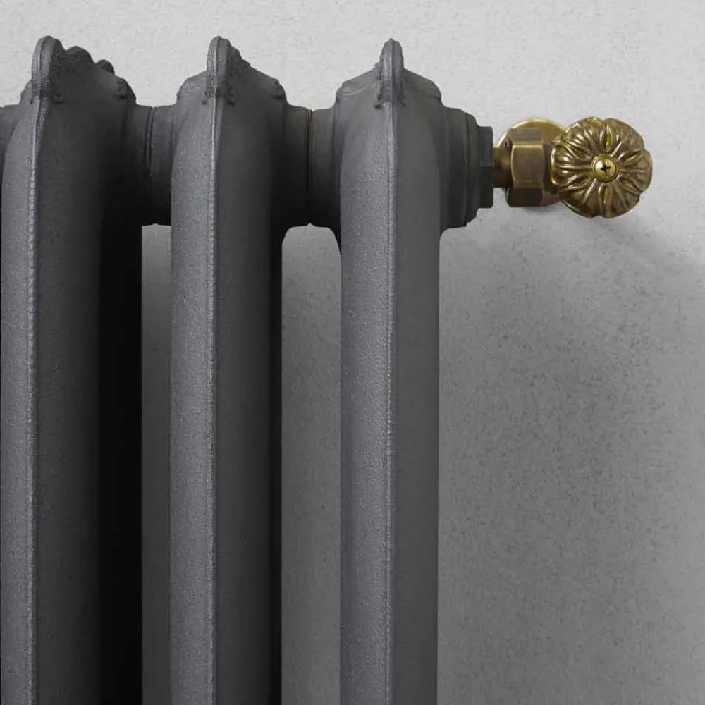 Viadurini Radiators Heizkörper-Design Kühler 5 glatte Elemente aus Gusseisen vom Boden bis 914 W - Barock