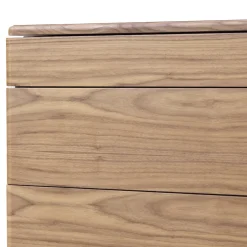 Grilli Kommoden-Design Kommode aus Massivholz und Leder York made in Italy