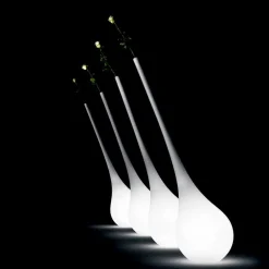 Myyour Design Beleuchtung-Design Kunststofflampe mit leuchtender Blumenvase - Ampulle von