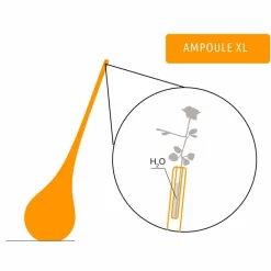 Myyour Design Beleuchtung-Design Kunststofflampe mit leuchtender Blumenvase - Ampulle von