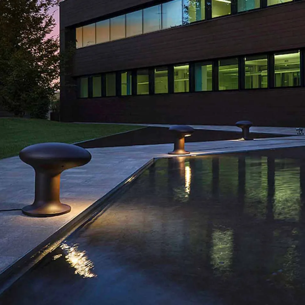 Il Fanale Design Beleuchtung-Design Led Gartenlampe aus grauem oder braunem Gusseisen - Bitta von