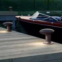 Il Fanale Design Beleuchtung-Design Led Gartenlampe aus grauem oder braunem Gusseisen - Bitta von