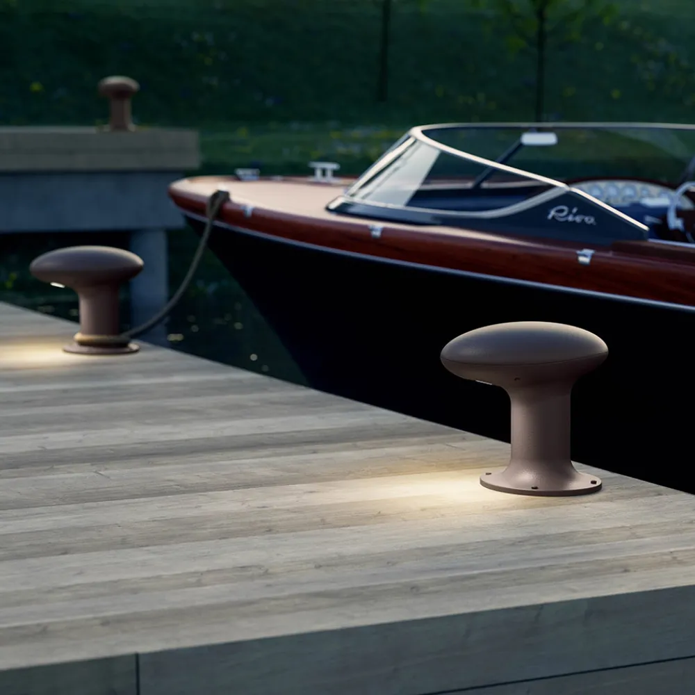 Il Fanale Design Beleuchtung-Design Led Gartenlampe aus grauem oder braunem Gusseisen - Bitta von