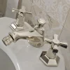 Viadurini Bathroom Bidetarmaturen-Design 3-Loch-Bidet-Wasserhahn aus Messing im Vintage-Stil Made in Italy - Silvana