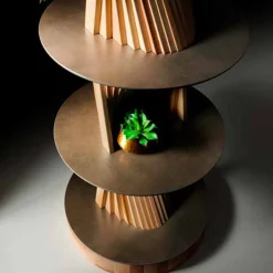 Viadurini Living Wandregale-Design Möbel aus Holz mit runden Regalen in Gres Made in Italy - Aspide