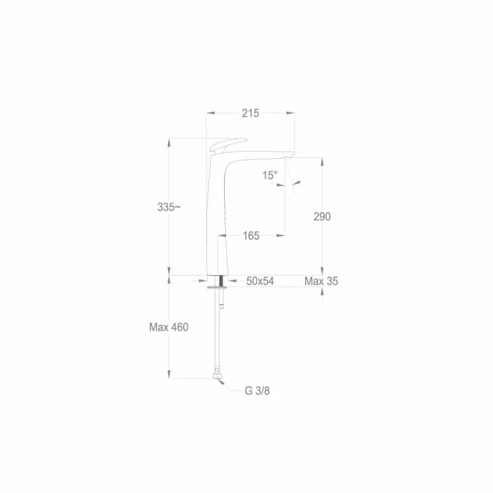 Viadurini Taps Waschbeckenarmaturen-Design Mixer für Waschbecken aus Messing Made in Italy - Filipo