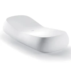 Viadurini in the Garden Sonnenliegen-Design Outdoor Chaiselongue aus weißem Polyethylen Made in Italy - Ervin