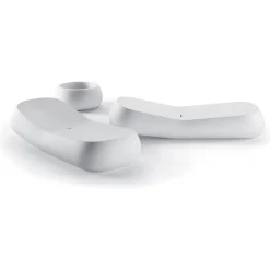 Viadurini in the Garden Sonnenliegen-Design Outdoor Chaiselongue aus weißem Polyethylen Made in Italy - Ervin