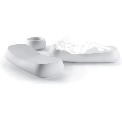 Viadurini in the Garden Sonnenliegen-Design Outdoor Chaiselongue aus weißem Polyethylen Made in Italy - Ervin