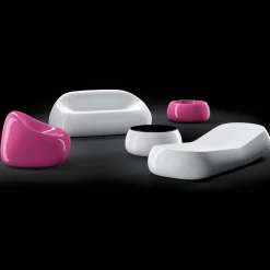 Viadurini in the Garden Sonnenliegen-Design Outdoor Chaiselongue aus weißem Polyethylen Made in Italy - Ervin