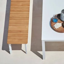 Varaschin Gartenbänke-Design Outdoor-Bank aus lackiertem Aluminium System