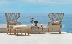 Varaschin Sitzsäcke|Sitzsäcke-Design Outdoor-Fußstütze aus gepolstertem Stoff Emma