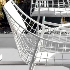 Varaschin Metallsessel-Design Outdoor-Sessel aus weißen Stahl Summer Set