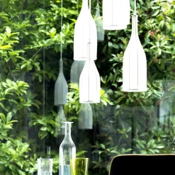 Grilli Design Kronleuchter-Design Pendellampe mit 6 Lampenschirme Mathusalem in Italien hergestellt