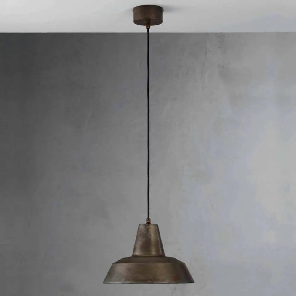 Il Fanale Pendelleuchten Vintage-Design Pendelleuchte aus antiquierten Eisen Virginia Model