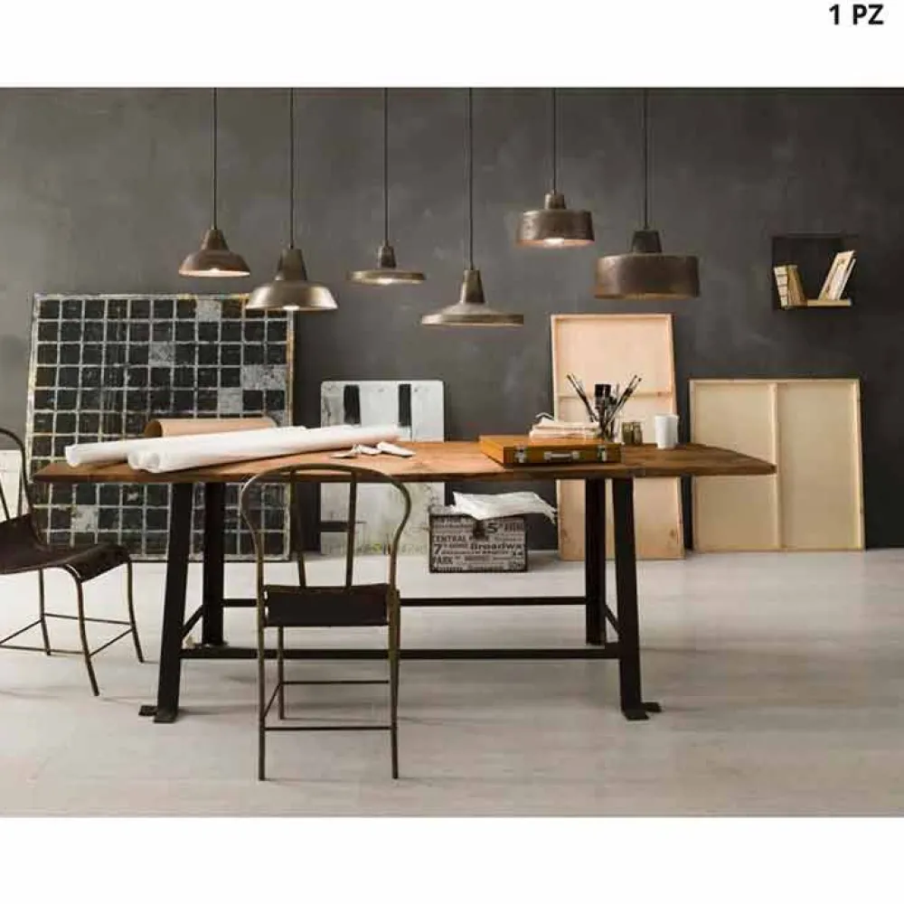 Il Fanale Pendelleuchten Vintage-Design Pendelleuchte aus antiquierten Eisen Jean Model