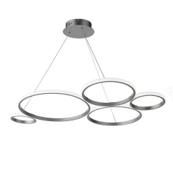 Viadurini Lighting Designer Pendelleuchten-Design Pendelleuchte für Wohnzimmer in Silber oder Gold Metall - Olimpo