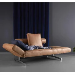 Innovation Schlafsofas Im Skandinavischen Design-Design polster Schlafsofa Ghia by mit verchromten Beinen