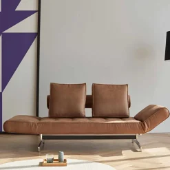 Innovation Schlafsofas Im Skandinavischen Design-Design polster Schlafsofa Ghia by mit verchromten Beinen