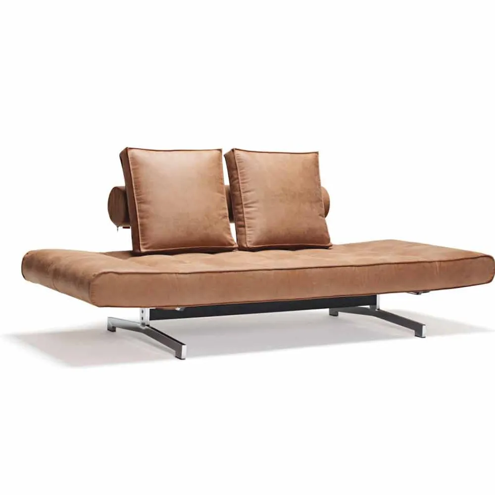 Innovation Schlafsofas Im Skandinavischen Design-Design polster Schlafsofa Ghia by mit verchromten Beinen