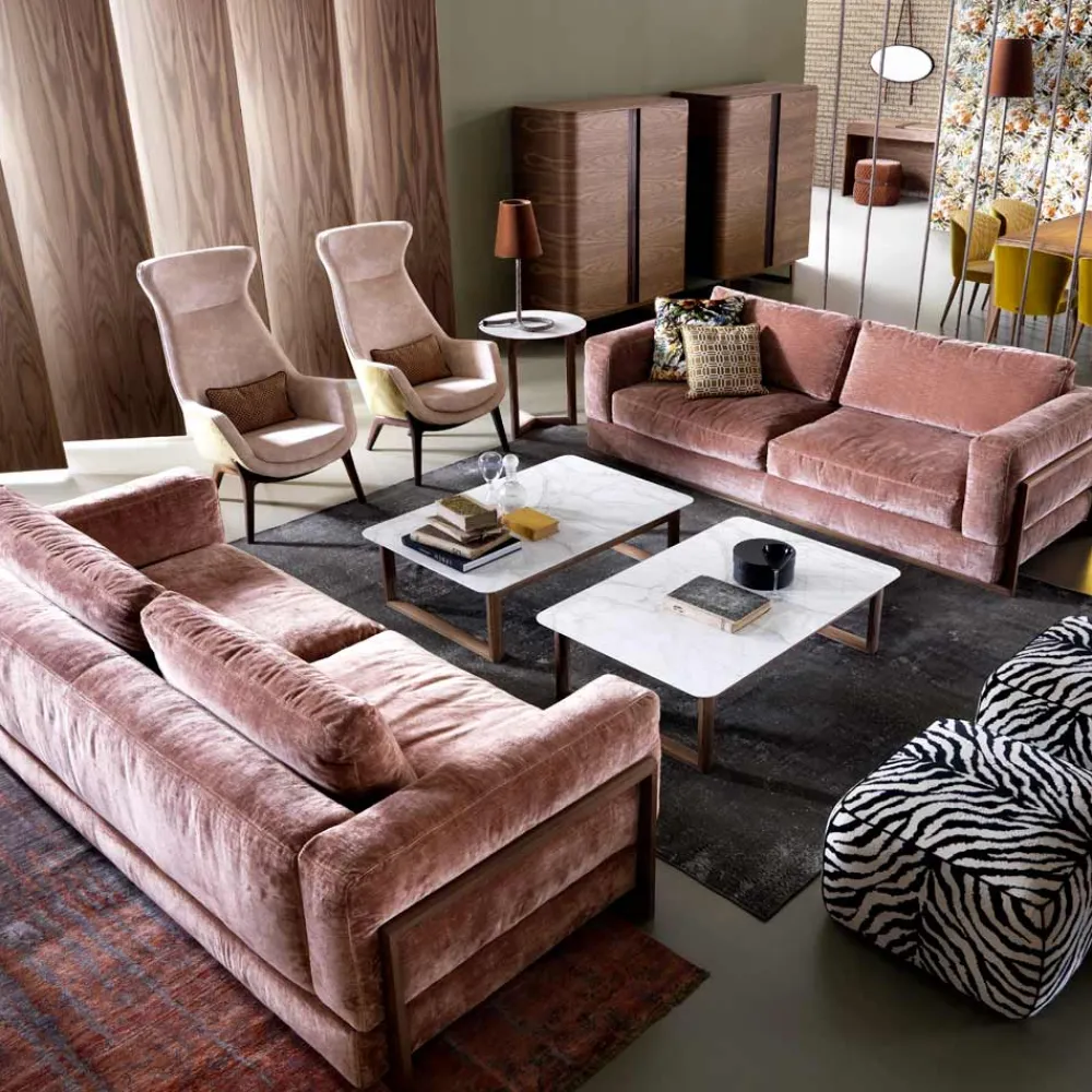 Grilli Moderne Sofas-Design Polstersofa Dreisitzer York in Italien hergestellt