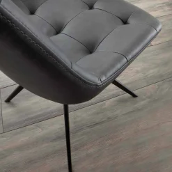 Viadurini Design Stühle-Design Polsterstuhl mit Druckknöpfen aus Stoff oder Nabukleder Venezia