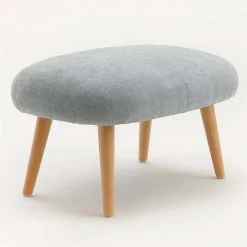 Viadurini Sitzsäcke|Sitzsäcke-Design Pouf aus Stoff mit massivem Buchenholz-Basis Arezzo