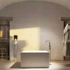 Viadurini Bathroom Freistehende Badewannen-Design quadratische Badewanne freestanding Argentera, made in Italy