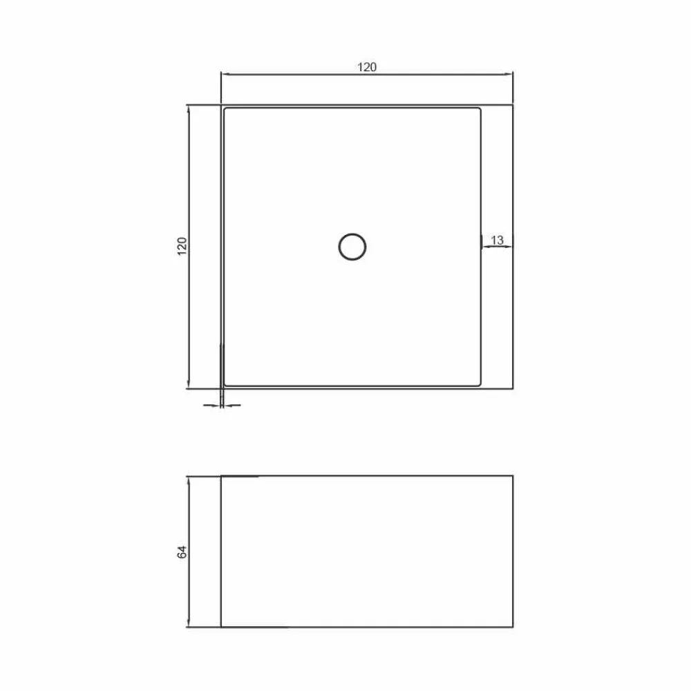 Viadurini Bathroom Freistehende Badewannen-Design quadratische Badewanne freestanding Argentera, made in Italy