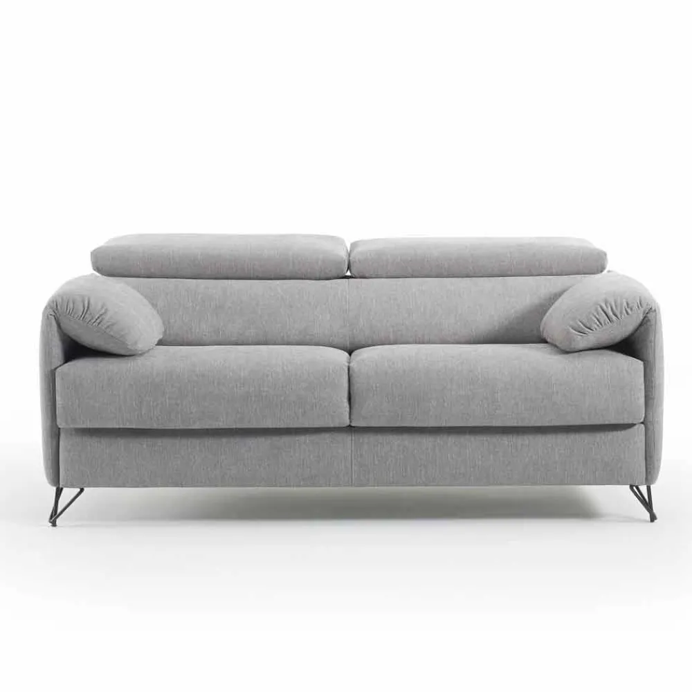 Viadurini Italian Sofas Moderne Schlafsofas-Design Schlafsofa aus abnehmbaren Stoff made in Italy Vittorio
