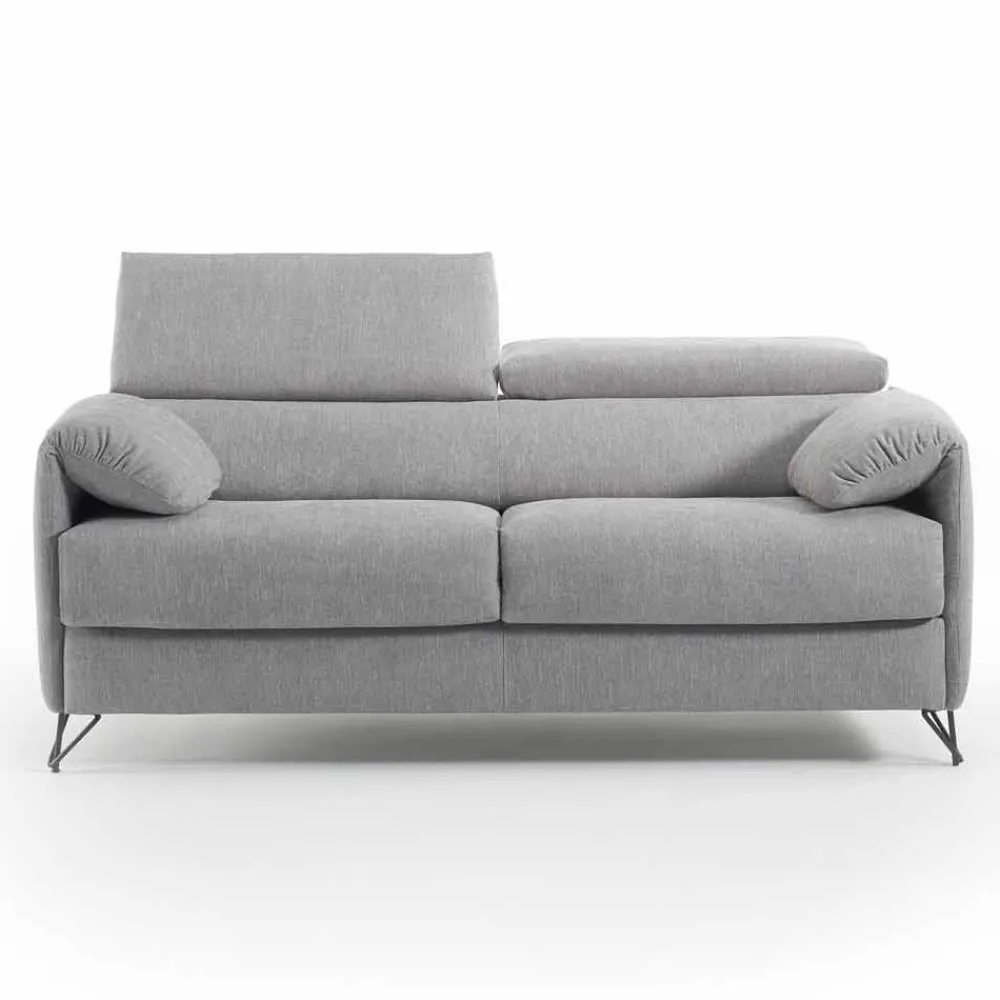 Viadurini Italian Sofas Moderne Schlafsofas-Design Schlafsofa aus abnehmbaren Stoff made in Italy Vittorio