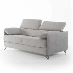Viadurini Italian Sofas Moderne Schlafsofas-Design Schlafsofa aus abnehmbaren Stoff made in Italy Vittorio