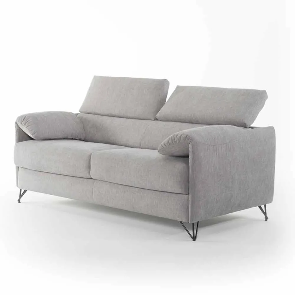 Viadurini Italian Sofas Moderne Schlafsofas-Design Schlafsofa aus abnehmbaren Stoff made in Italy Vittorio