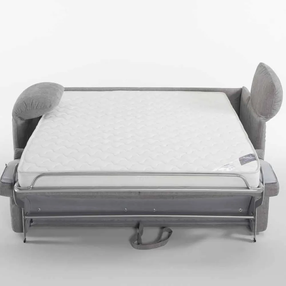 Viadurini Italian Sofas Moderne Schlafsofas-Design Schlafsofa aus abnehmbaren Stoff made in Italy Vittorio