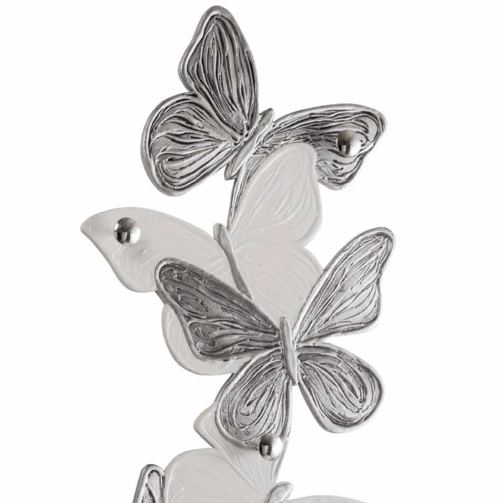 Viadurini Decor Wandgarderobe-Design Schmetterlingen-Wandgarderobe mit fünf Knöpfen made in Italy Brice