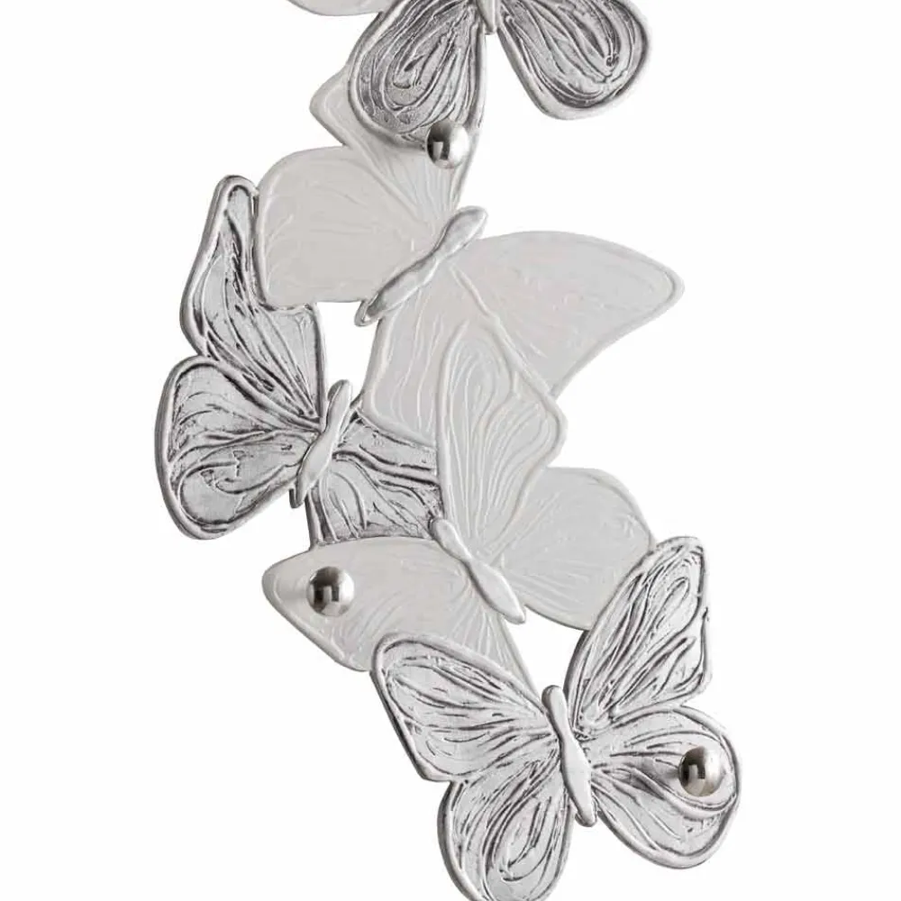 Viadurini Decor Wandgarderobe-Design Schmetterlingen-Wandgarderobe mit fünf Knöpfen made in Italy Brice