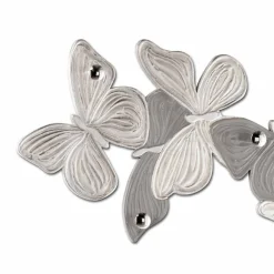 Viadurini Decor Wandgarderobe-Design Schmetterlingen-Wandgarderobe mit fünf Knöpfen made in Italy Brice