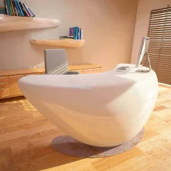 Viadurini Design Design Schreibtische-Design Schreibtisch Boomerang Made in Italy