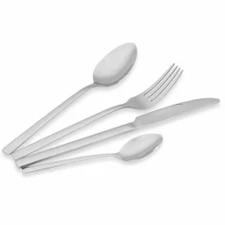 Viadurini Kitchen Besteck Set-Design Servierbesteck aus Satin Stahl 24 Stück komplett - Fayette