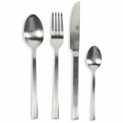 Viadurini Kitchen Besteck Set-Design Servierbesteck aus Satin Stahl 24 Stück komplett - Fayette